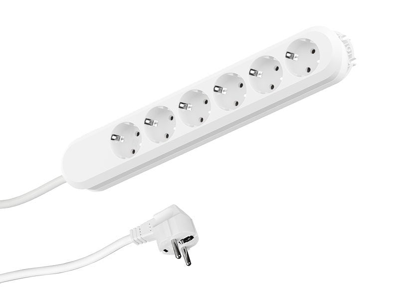 Bachmann Steckdosenleiste SMART 6-fach, weiß 5,0m, ohne Schalter Bachmann Steckdosenleiste SMART 6-fach, weiß 5,0m, ohne Schalter